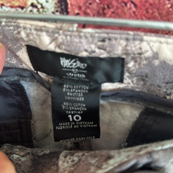 Mossimo Stretch Extensible multicolored Cotton women Pants size 10 - Picture 3 of 8